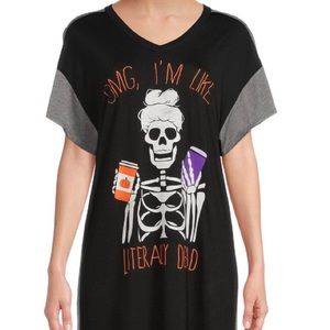Skeleton Women’s Halloween Sleepshirt